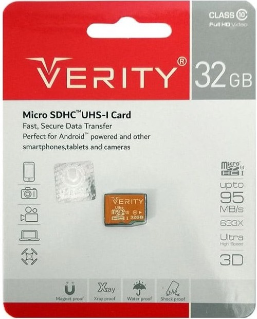 کارت حافظه میکرو 32 گیگ وریتی Verity U1 95MB/s