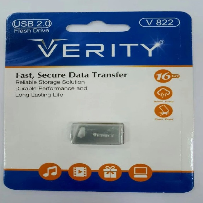 فلش مموری وریتی مدل V822 USB2.0 ظرفیت 16 گیگابایت
