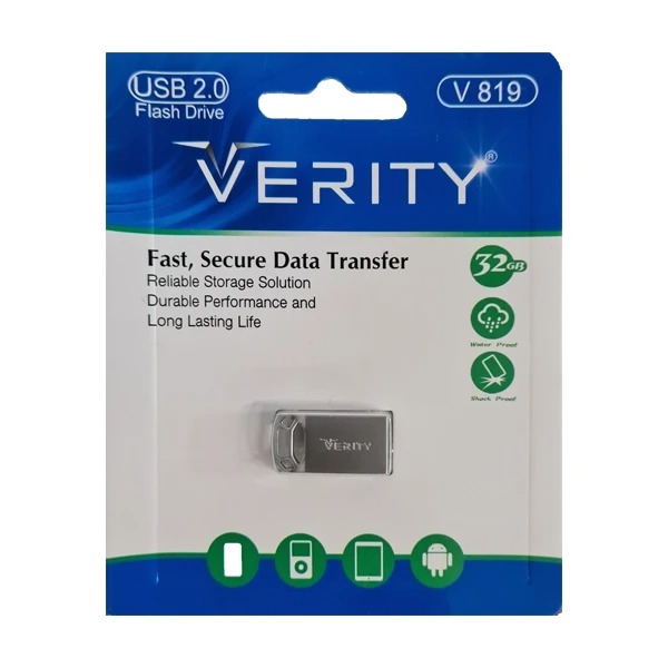 فلش مموری وریتی مدل V819 USB2.0 ظرفیت 32 گیگابایت