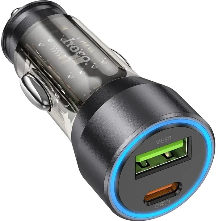 شارژر فندکی 43 وات هوکو مدل NZ12A USB - 998